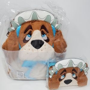 Loungefly Exclusive Disney Peter Pan Nana  Dog Plush Mini Backpack and Wallet